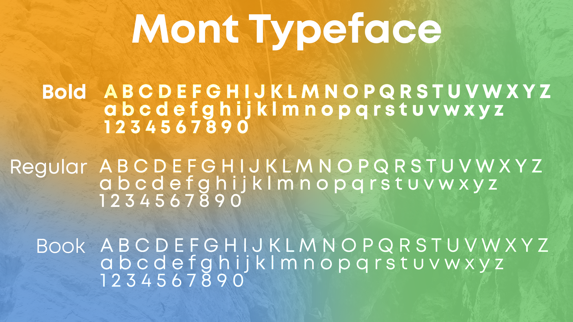 Peak Vista typography